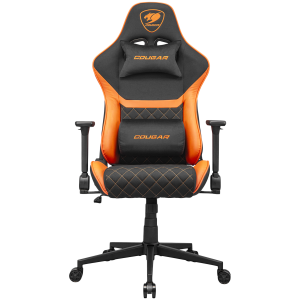 COUGAR Gaming chair Armor One V2 F, Breathable PVC Leather, Classic high-back design, Adjustable Design, 4D Folding Armrests, Recliner system 90°~155°