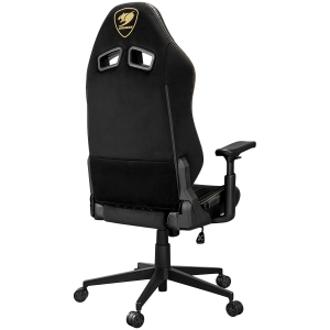 COUGAR Gaming chair Explore Royal F, Breathable Velvet Fabric + Breathable PVC Leather, Adjustable Design, Enhanced Ergonomics, 3D Hyperrotation Armrests, Recliner system 90°~155°