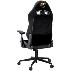 COUGAR Gaming chair Explore Royal F, Breathable Velvet Fabric + Breathable PVC Leather, Adjustable Design, Enhanced Ergonomics, 3D Hyperrotation Armrests, Recliner system 90°~155°