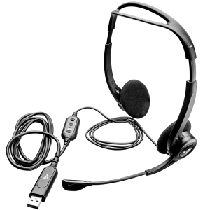 LOGITECH PC960 Corded Stereo Headset BLACK - USB