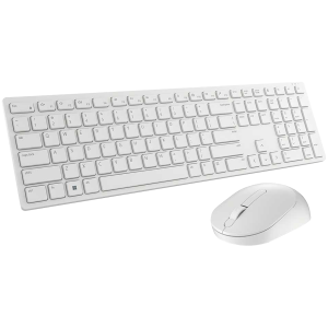 Dell Pro Wireless Keyboard and Mouse - KM5221W - US International (QWERTY) - White