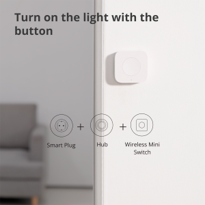 Aqara Wireless Mini Switch: Model No: WXKG11LM; SKU: AK010UEW01