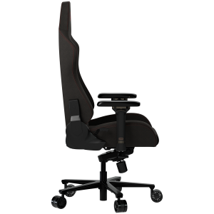 LORGAR Ace 422, Gaming chair, Anti-stain durable fabric, 1.8 mm metal frame, multiblock mechanism, 4D armrests, 5 Star aluminum base, Class-4 gas lift, 75mm PU casters, Black + red
