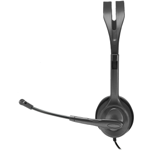 LOGITECH H111 Corded Stereo Headset - BLACK - 3.5 MM