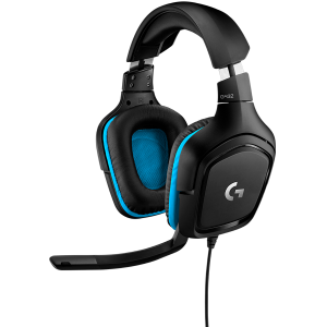 LOGITECH G432 Wired Gaming Headset 7.1 - LEATHERETTE - BLACK/BLUE - USB