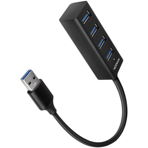 AXAGON HUE-M1AL 4x USB 3.2 Gen 1 MINI hub, metal, 1.2m USB-A cable