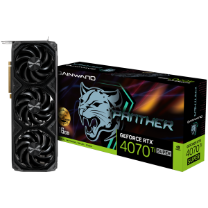 Gainward GeForce RTX 4070Ti SUPER Panther OC, 16GB 256 bit, 1x HDMI 2.1, 3x DP 1.4a, 3 Fan, 1x 16-pin power connector, recommended PSU 750W, NED47TSS19T2-1043Z