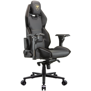 COUGAR Chair Hotrod Royal, Hyper-Dura leatherette, Micro suede-like texture, 150º Reclining, Piston Lift Height Adjustment, RocX, 4D Adjustable Armrest,Plus-Size Wheels, Class 4 Gas Lift Cylinder,