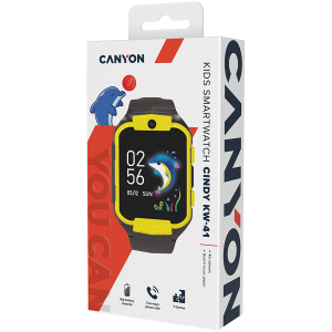 CANYON kids watch Cindy KW-41 4G Camera Music Yellow Black