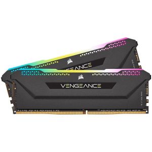 Corsair DDR4, 3200MHz 16GB 2x8GB Dimm, Unbuffered, 16-20-20-38, XMP 2.0, Vengeance RGB Pro SL black Heatspreader, RGB LED, Black PCB, 1.35V, for AMD Ryzen & Intel