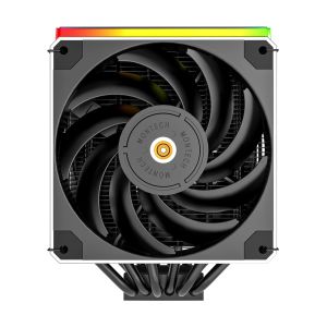 Montech METAL DT24 PREMIUM, CPU Cooler, 270W TDP, Dual Tower, ARGB, Black