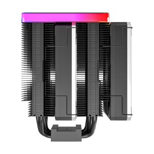 Montech METAL DT24 PREMIUM, CPU Cooler, 270W TDP, Dual Tower, ARGB, Black