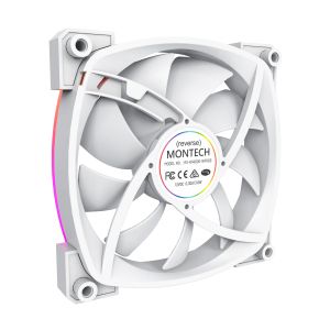 Ventilator Montech RX140 PWM, Ventilator REVERSE, 140mm, ARGB, Alb