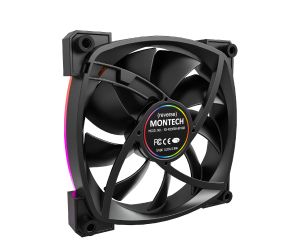 Montech вентилатор RX120 PWM, REVERSE Fan, 120mm, ARGB, Black