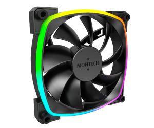 Montech AX120 PWM, Fan 120mm, ARGB, Black