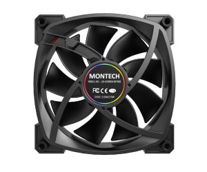 Montech AX120 PWM, Fan 120mm, ARGB, Black