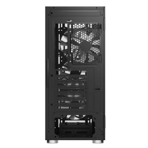 Montech X3 MESH, Mid-tower Case, TG, 6 fixed RGB Fans, Black