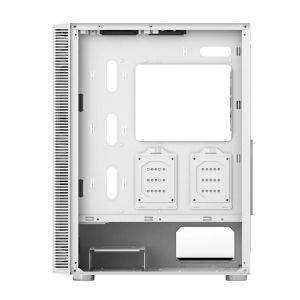 Montech кутия X3 GLASS, Mid-tower Case, TG, 6 fixed RGB Fans, White