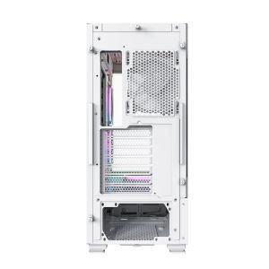 Cutie Montech SKY TWO, carcasă turn mijlociu, TG, ventilatoare ARGB 4x120 mm, alb