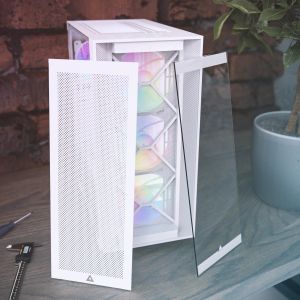 Montech AIR 1000 PREMIUM, Mid-tower Case, TG, 2 Front Panels, 4x120mm ARGB Fans, White