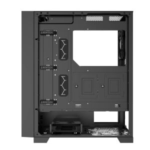 Montech кутия AIR 1000 LITE, Mid-tower Case, TG, 3x120mm Fans, Black