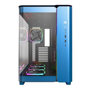 Montech KING 95 Pro, Dual Chamber Mid-tower Case, 6 ARGB Fans, 2 Front Panels, Prussian Blue