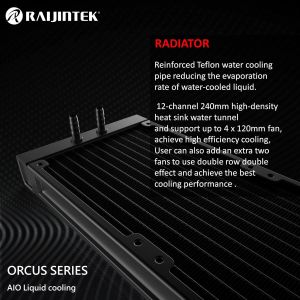 Raijintek водно охлаждане Water Cooling - ORCUS 120 RBW