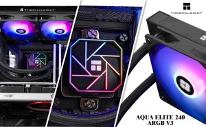 Thermalright водно охлаждане Water Cooling Aqua Elite 240 Black A-RGB V3 - LGA1851/LGA1700/AM5