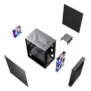 1stPlayer кутия Case mATX - BS-2 - 3 fans included