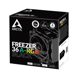 Arctic охладител Freezer 36 A-RGB Black - LGA1851/LGA1700/AM5