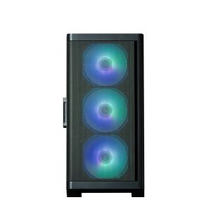 Zalman кутия Case mATX - M4 Black - Addressable RGB, Tempered Glass, 4 fans included