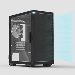 Zalman кутия Case mATX - M4 Black - Addressable RGB, Tempered Glass, 4 fans included