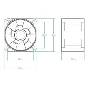 Arctic сървърен вентилатор Server Fan 40x40x28 Dual Ball - S4028-6K - ACFAN00185A