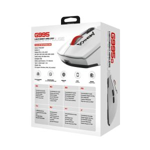 Marvo безжична геймърска мишка Wireless Gaming Mouse Monka Guru G995W - 26000dpi, 2.4G, Bluetooth 5.2