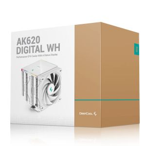 DeepCool охладител CPU Cooler AK620 Digital White - Dual-Tower - LGA1700/AM5