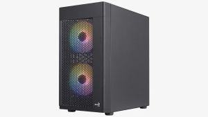 Cutie AeroCool Case mATX - Hexform-G-BK-v2 - 3 ventilatoare incluse