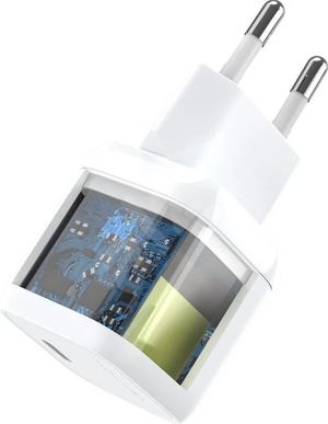 Vention Универсално зарядно за стена Charger Wall GaN - USB Type-C 30W White - FAKW0-EU