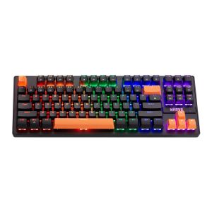 Tastatură mecanică pentru jocuri Marvo Tastatură mecanică pentru jocuri 87 de taste, capace portocalii TKL - KG901C