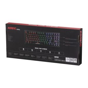 Tastatură mecanică pentru jocuri Marvo Tastatură mecanică pentru jocuri 87 de taste, capace portocalii TKL - KG901C