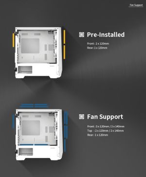 Zalman компютърна кутия Gaming Case mATX - Z1 Iceberg White