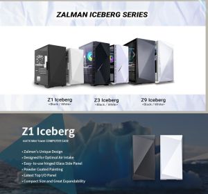 Zalman компютърна кутия Gaming Case mATX - Z1 Iceberg Black