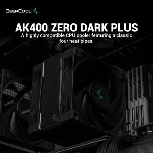 DeepCool охладител CPU Cooler AK400 Zero Dark Plus - Dual-Fan - LGA1700/AM5