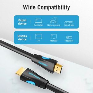 Vention кабел Cable HDMI 2.0 15.0m - 4K/60Hz Black - VAA-M02-B1500