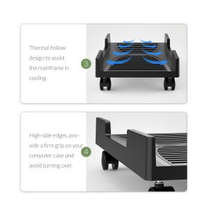 Orico PC Stand - Suport computer - Rezistent la apă, Negru - CPB3-BK