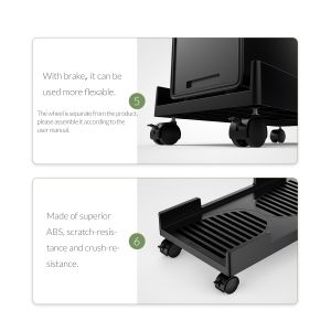 Orico поставка за компютър PC Stand - Computer Bracket - Water Resistant, Black - CPB3-BK