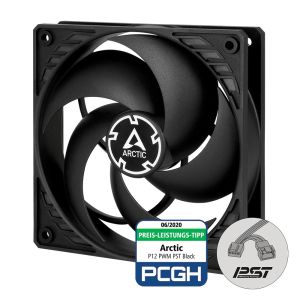 Arctic управляем вентилатор Fan 120mm P12 PWM PST black/black - 200-1800rpm - ACFAN00120A