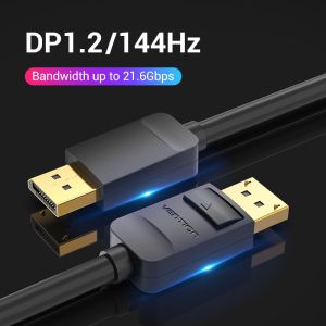 Vention Cable - Display Port v1.2 DP M / M Black 4K 2M - HACBH