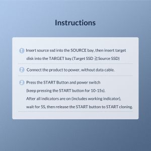 Orico Storage - Duplicator for SSD NVMe M.2 - M2P2-C3-C