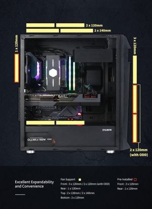 Zalman Кутия за компютър Case ATX - Z1 PLUS