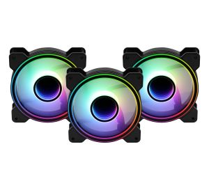 AeroCool комплект вентилатори Fan Pack 3-in-1 3x120mm - Mirage 12 Pro - Addressable RGB with Hub, Remote - ACF3-MR10227.11